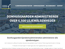 Tablet Screenshot of domhusgaarden.dk